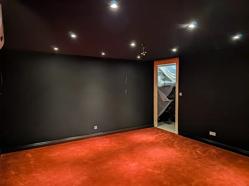 Mur tendu home cinema Grasse