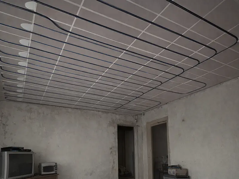 Réalisation pose plafond chauffant P2M